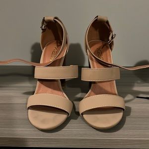 Tan heels. Worn once